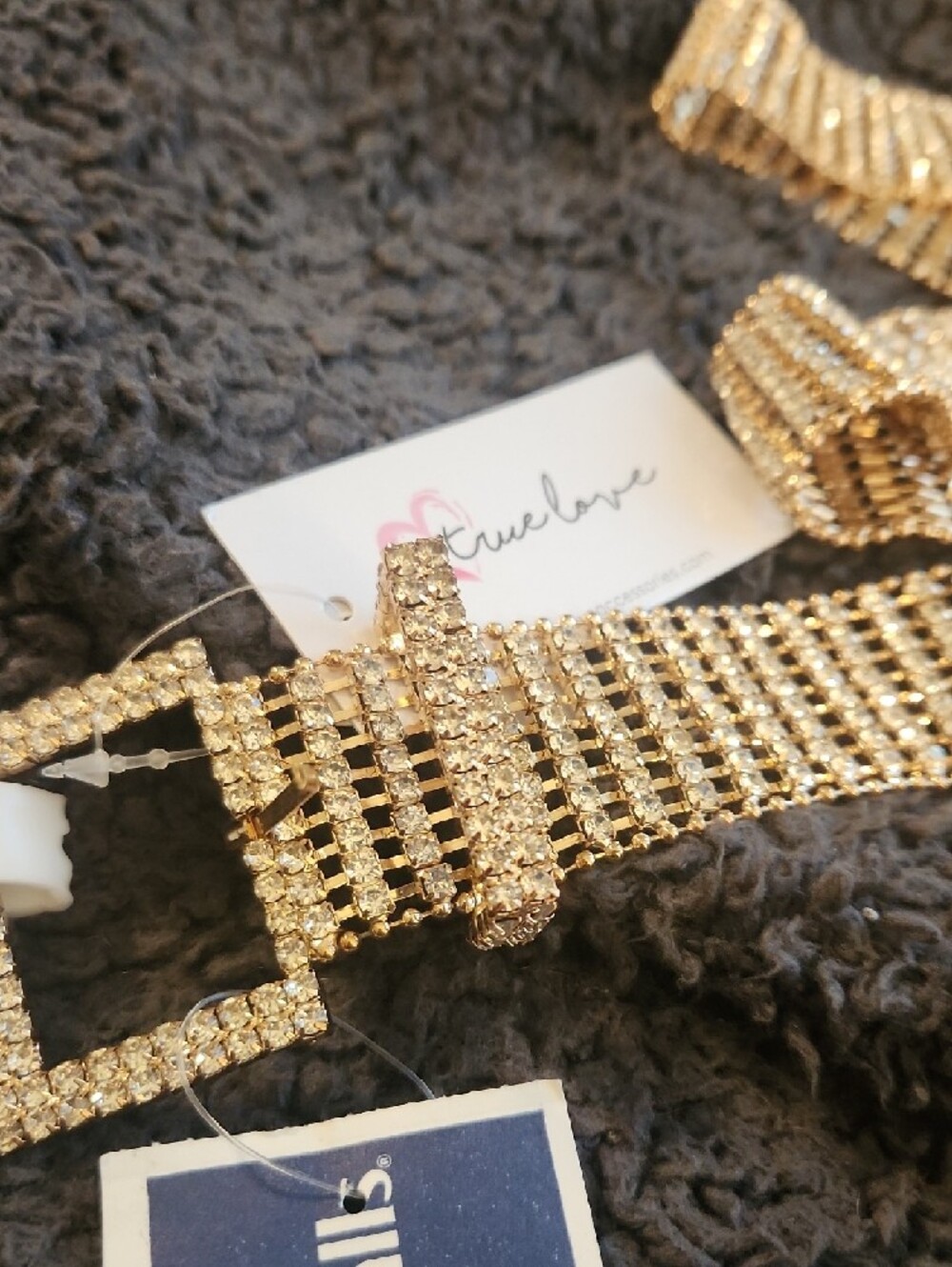 Gold Rhinestone Belt - Picture 2 of 4